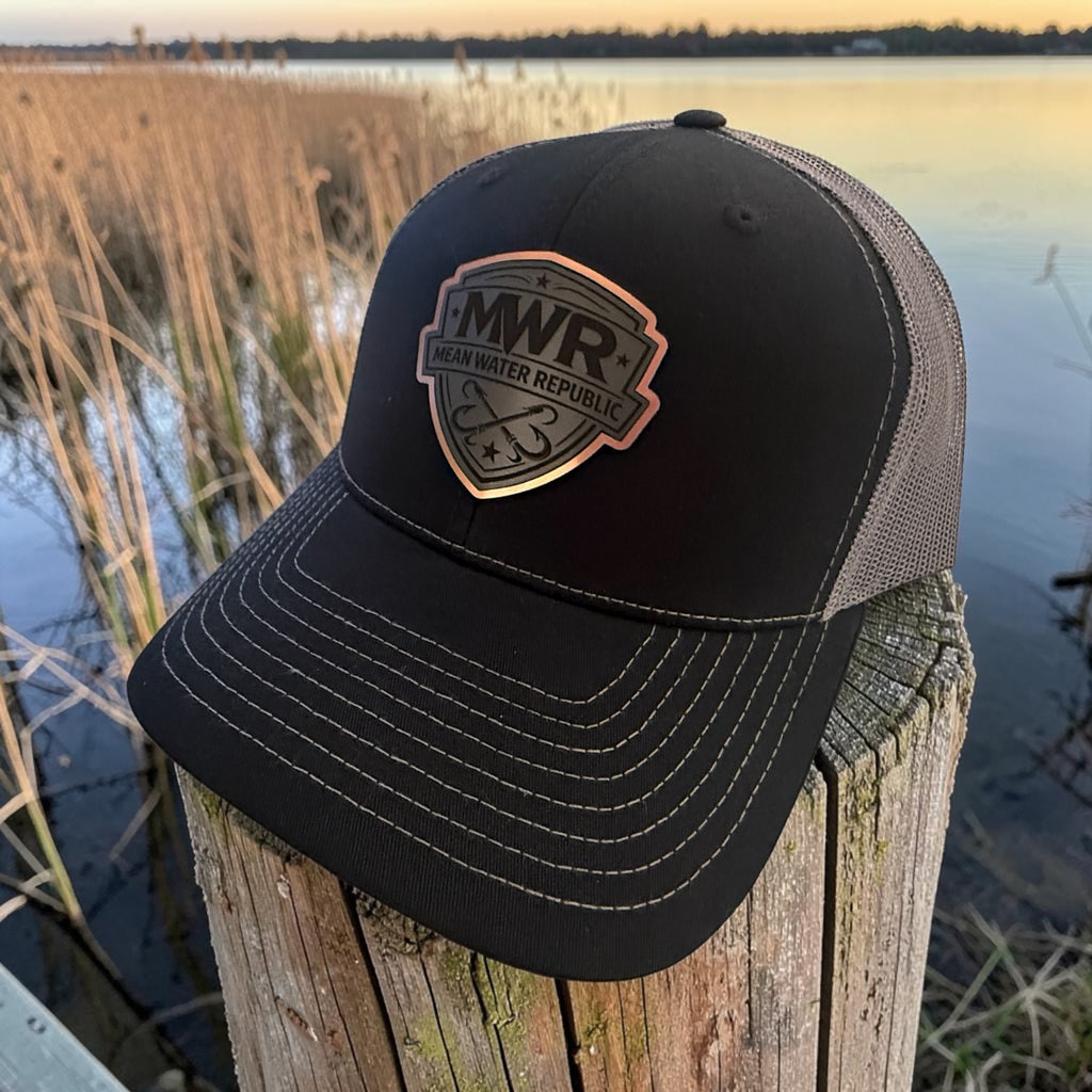 Mean Water Republic - Richardson Hat - Black Out Series