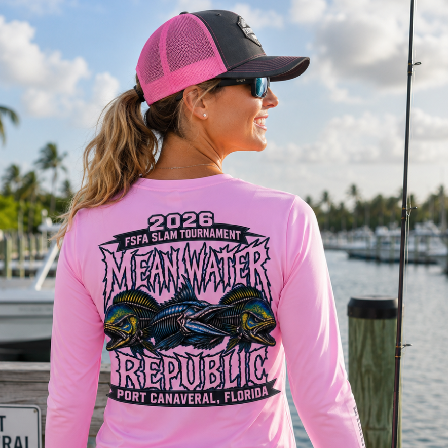 Woman's FSFA Offshore Slam Tournament Series- Performance V-Neck Shirt