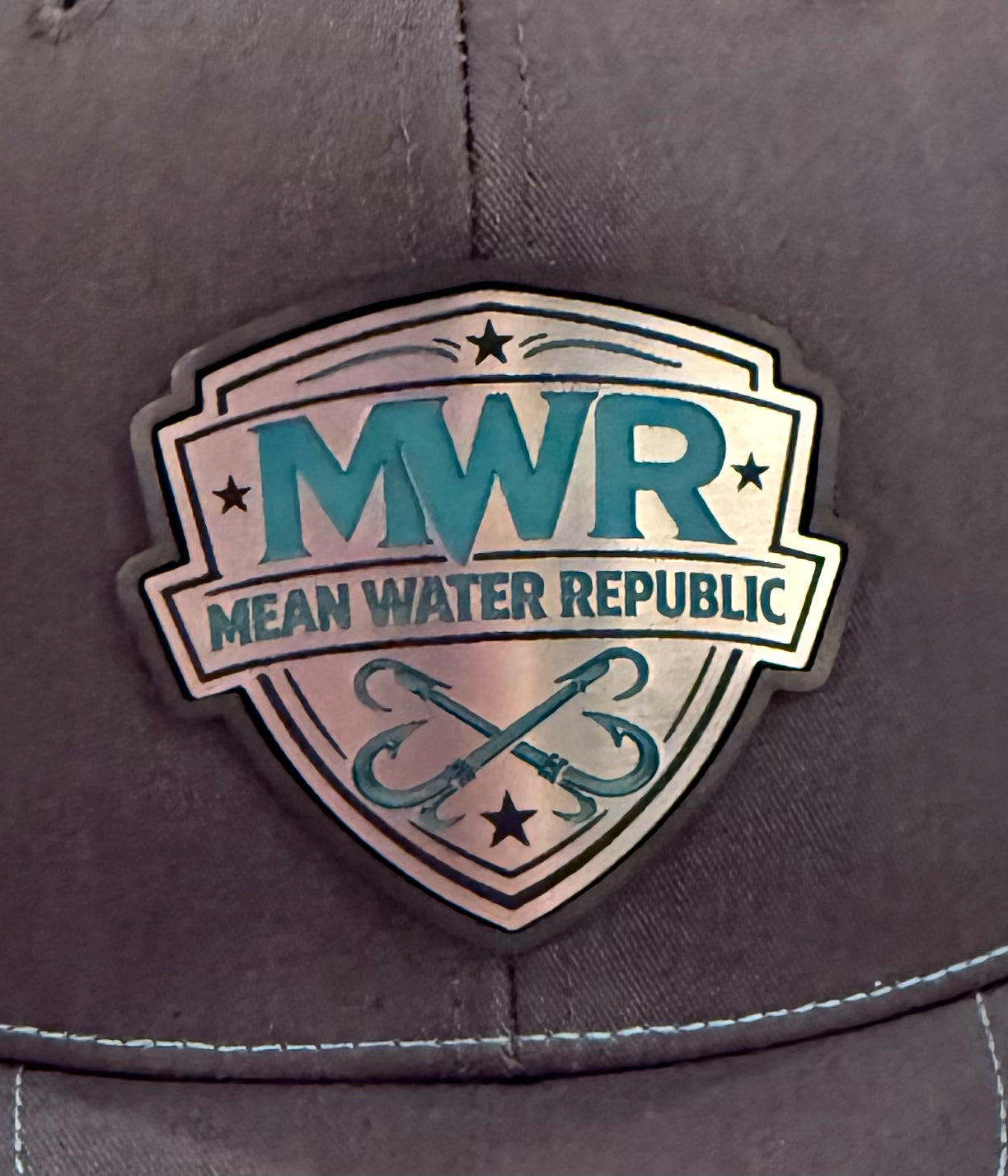 Mean Water -Charcoal to Aqua Trucker Hat
