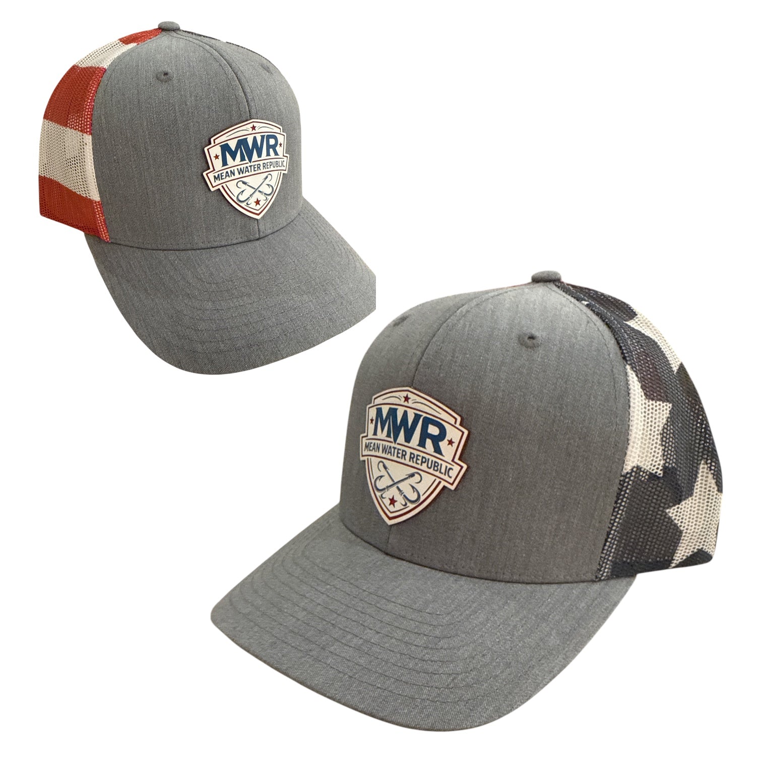 Mean Water Republic-Patriotic Shield -112 Richardson Hat