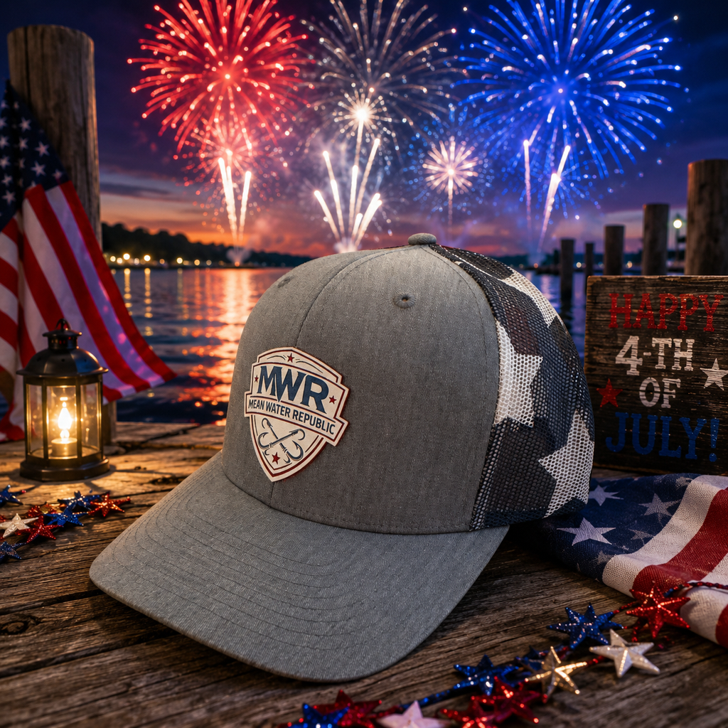 Mean Water Republic-Patriotic Shield -112 Richardson Hat