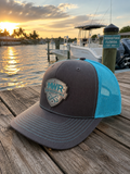Mean Water -Charcoal to Aqua Trucker Hat