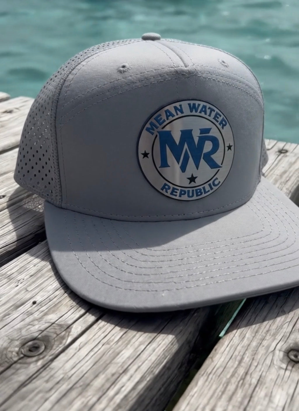 Mean Water Osprey 7-Panel Cap- Flat Bill