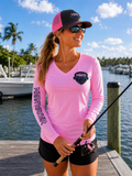 Woman's FSFA Offshore Slam Tournament Series- Performance V-Neck Shirt